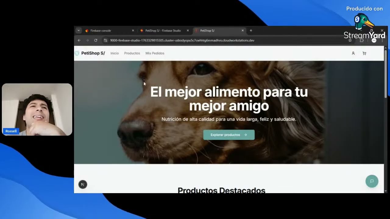 Construyendo con Firebase Studio (Tienda para acotas)