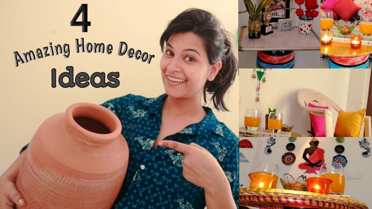 4 Amazing Home Decor Ideas using old Matka (Clay Pot)|| how to recycle waste pot