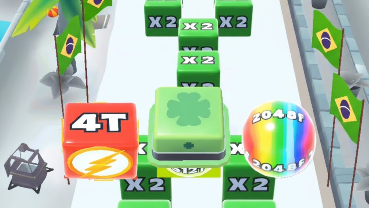 Jelly run 2048 2 Modes gameply Ultimate jelly roll run Jelly Run 2048 Modes - Normal vs A to Z 512T 