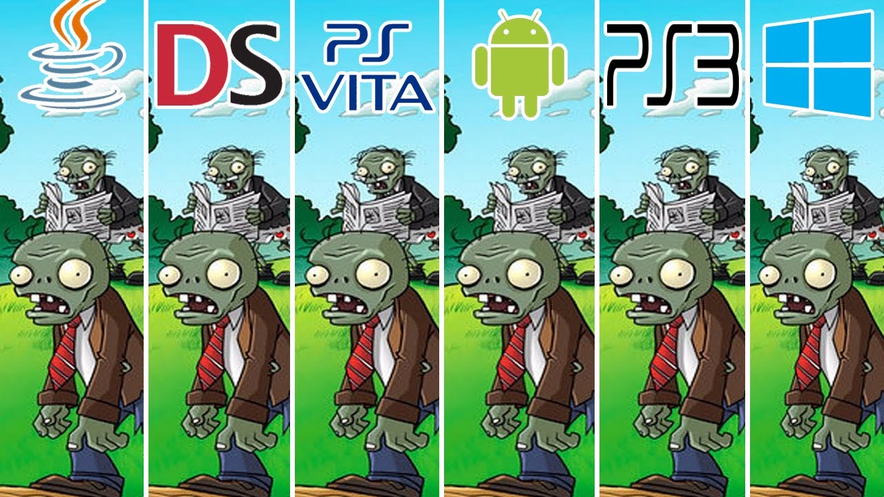 Plants vs. Zombies (2009) Java vs NDS vs PSVita vs Android vs PS3 vs PC (Which One is Better?)