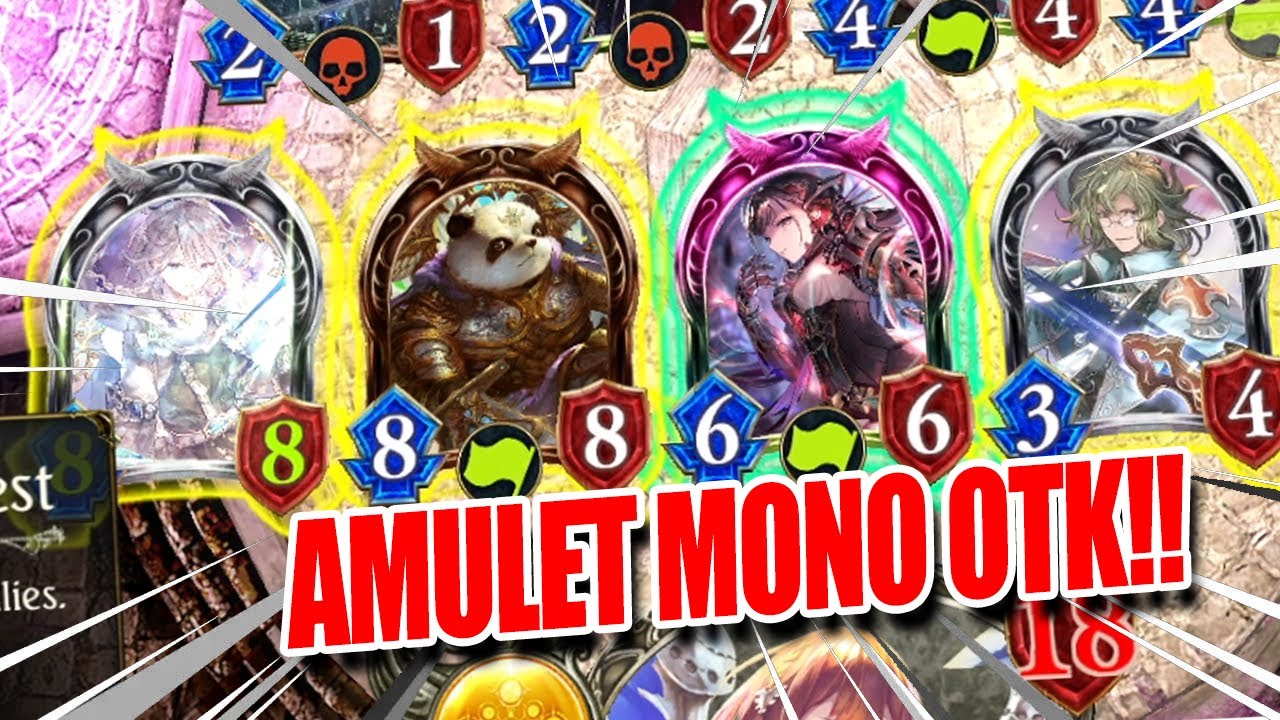 【SHADOWVERSE】MONO AMULET HAVEN OTK!! Cross Craft Format. Omen of Storms.