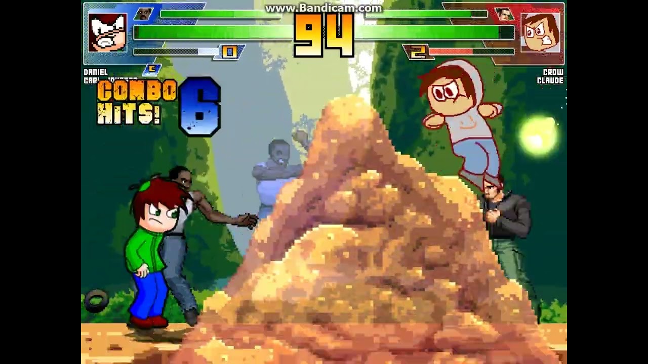 MUGEN battle #7578: Daniel & Carl Johnson vs Crow & Claude Speed 