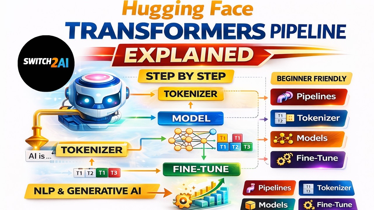 Hugging Face Transformers Pipeline Tokenizer Models Explained Step by Step