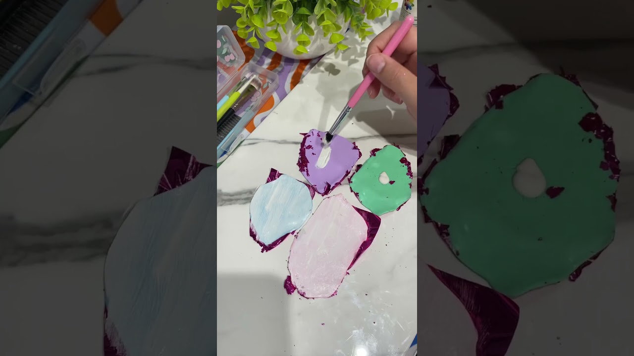 Pastel polymer clay from DOLLAR TREE #dollartree #polymerclay #pastel #earrings #handmade #howto