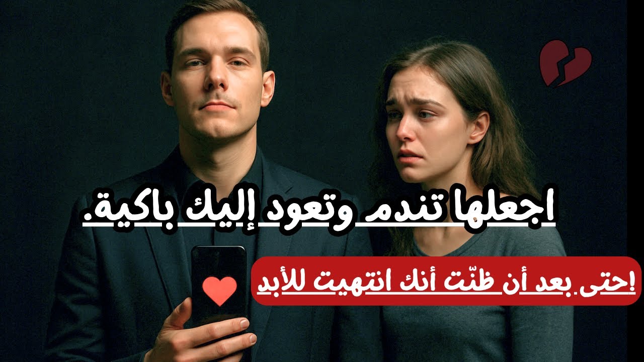 خُطوات تُعيدُها إِلَيكَ نادِمَةً و مَكسورَةً.. حتّى وإن كنتَ قد خرجتَ من حياتِها