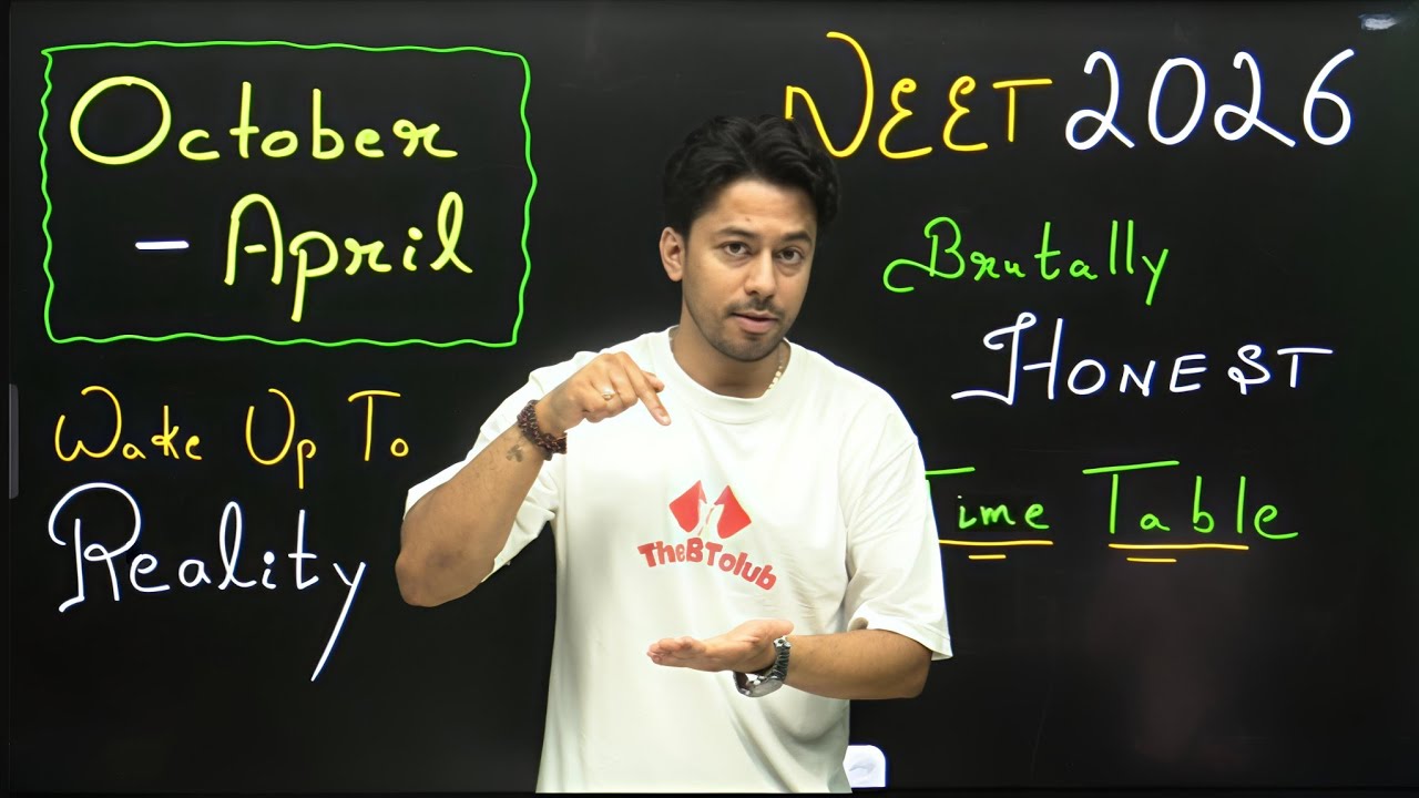 The B*** Of All TIME TABLE To Crack NEET 2026 | 7 Month Strategy | Score 700+ With Kshitiz Sir 