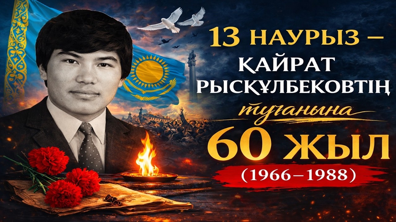 13 наурыз – Қайрат Рысқұлбековтің туғанына 60 жыл (1966–1988) #Желтоқсан1986 #Желтоқсанкөтерілісі