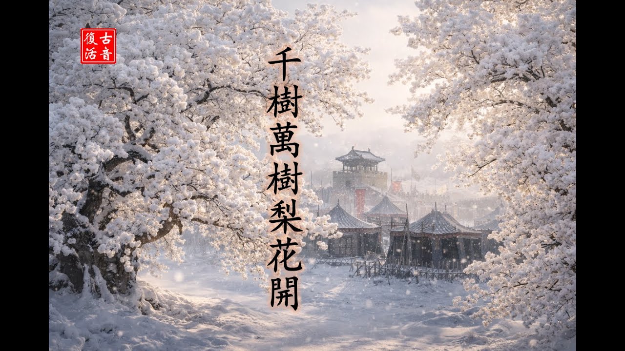 【唐音還原】美到窒息！AI重現《白雪歌送武判官歸京》：忽如一夜春風來，千樹萬樹梨花開