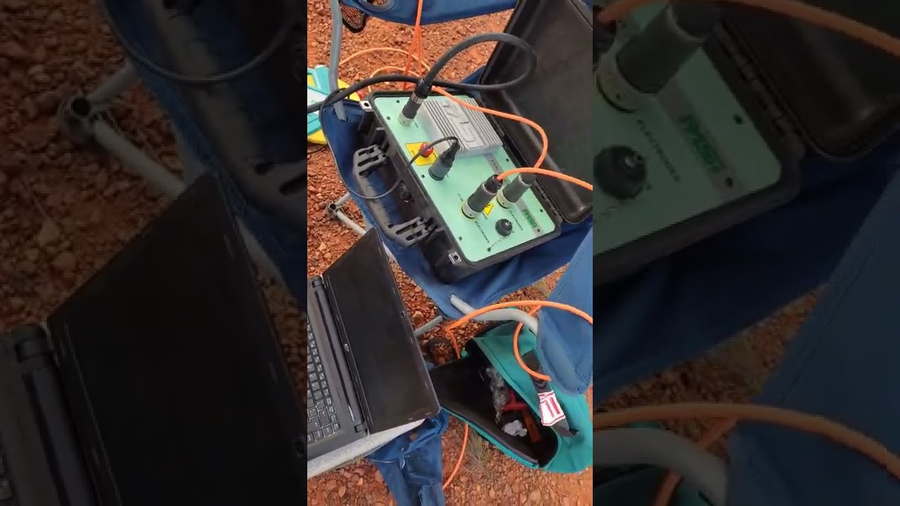Induced polarization and electrical tomography #geophysics#survey #dji #pasi #youtube #youtubeshorts