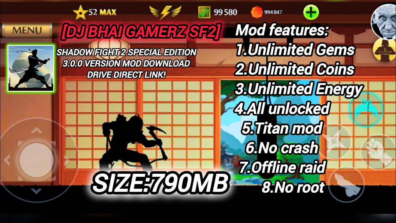 Shadow fight 2 special edition 3.0.0 mod with underworld unlocked !!! | DJ BHAI GAMERZ SF2