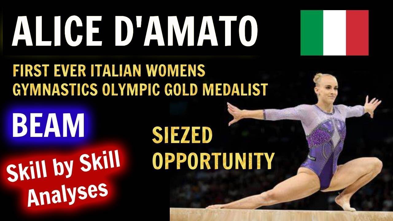 ALICE D'AMATO The first ITALIAN Olympic Gold medalist in women's gymnastics skill by skill analyses