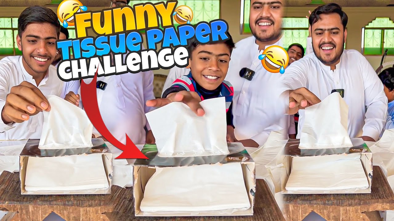 Tissue paper challenge 😅