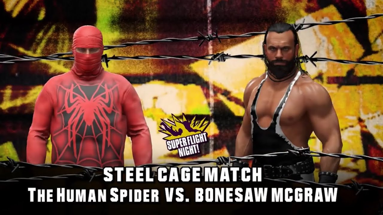 WWE 2K24 The Human Spider VS BoneSaw