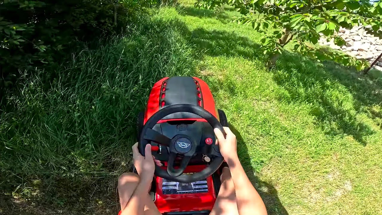POV First Mow With Our NEW Lawn Tractor | Insanely Satisfying Cut!