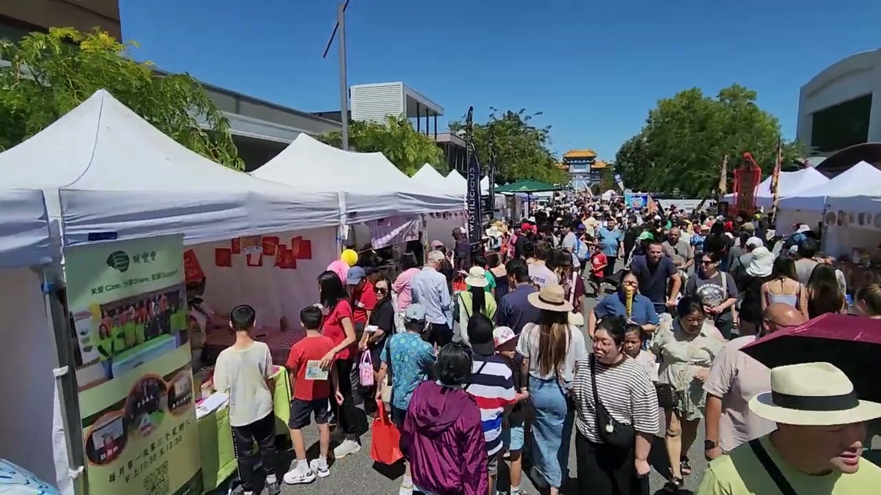 Springvale Lunar New Year festival 2026 Hội chợ Tết ‎⁨Múa Lân @goplaces1⁩ #goplaces1 #festival