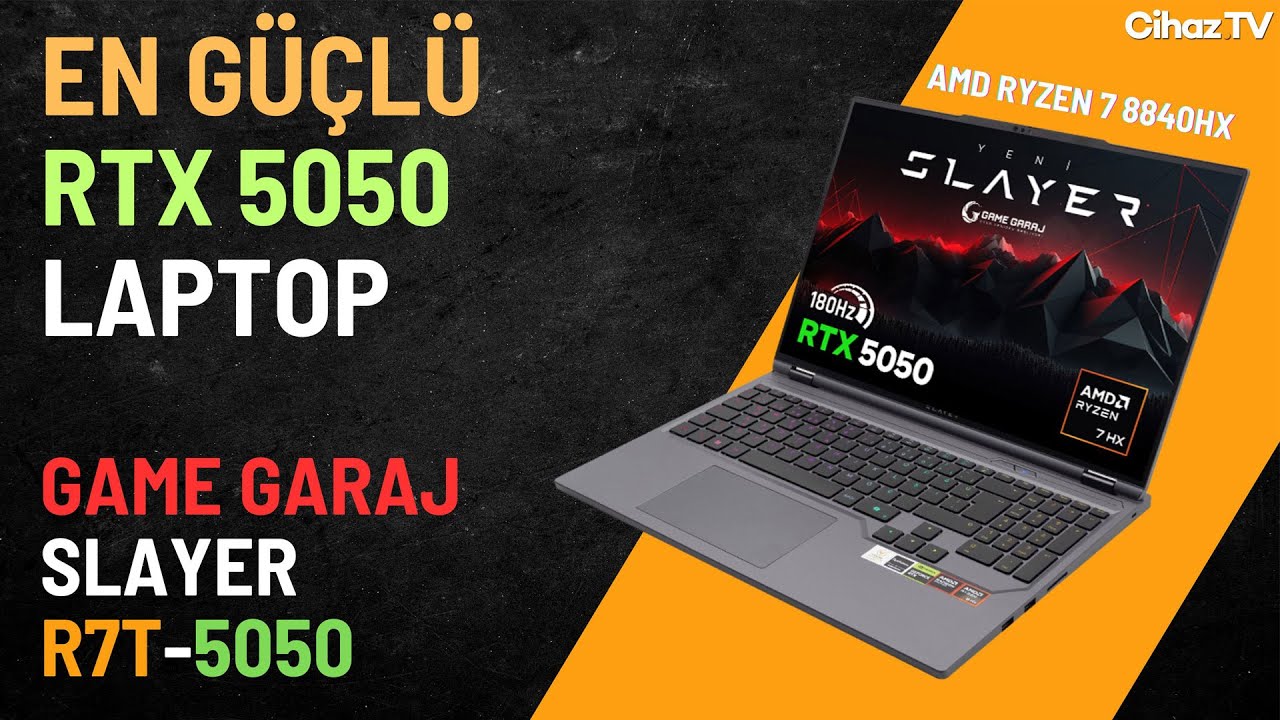 Game Garaj Slayer R7T-5050 R7 8840HX RTX 5050 Laptop İncelemesi - Oyun FPS ve Sıcaklık Testleri