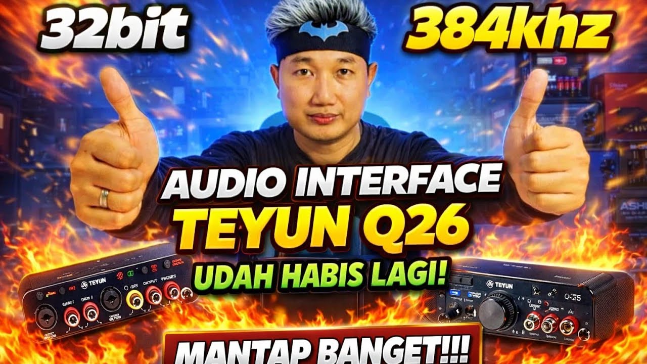 Edan Bakal Ludes Lagi🥢 Teyun Keluarkan Soundcard/Audio Interface Q26 Karaoke 32bit 384khz Tahun 2025