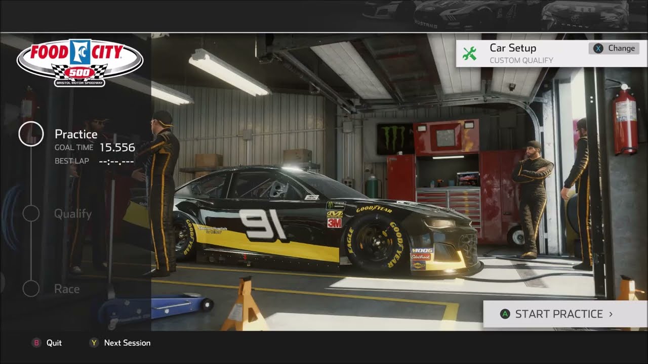 Bristol older setup workup Nascar Heat 4