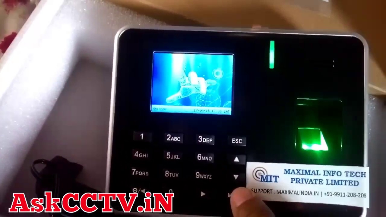 How To Set Admin Password In Biometric Finger Attendance Machine  essl k21