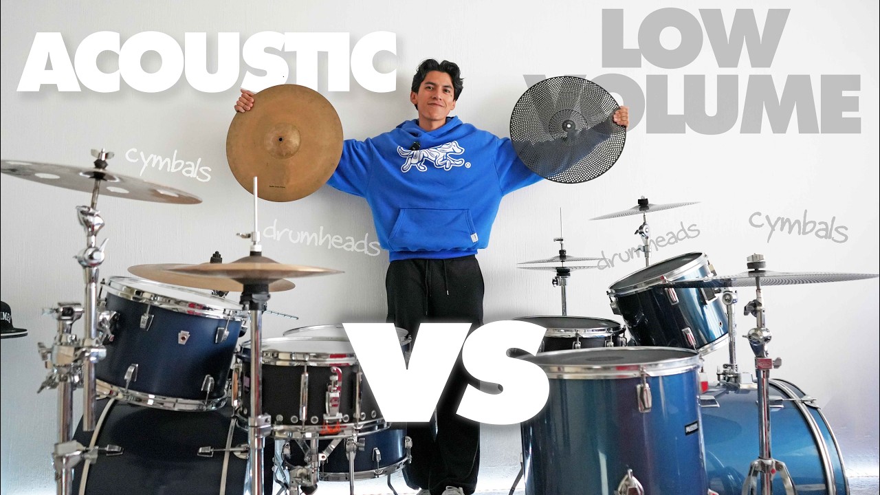 Acoustic Drums vs Low Volume Drums…Which Is Better?! | Evans dB One Low Volume Set