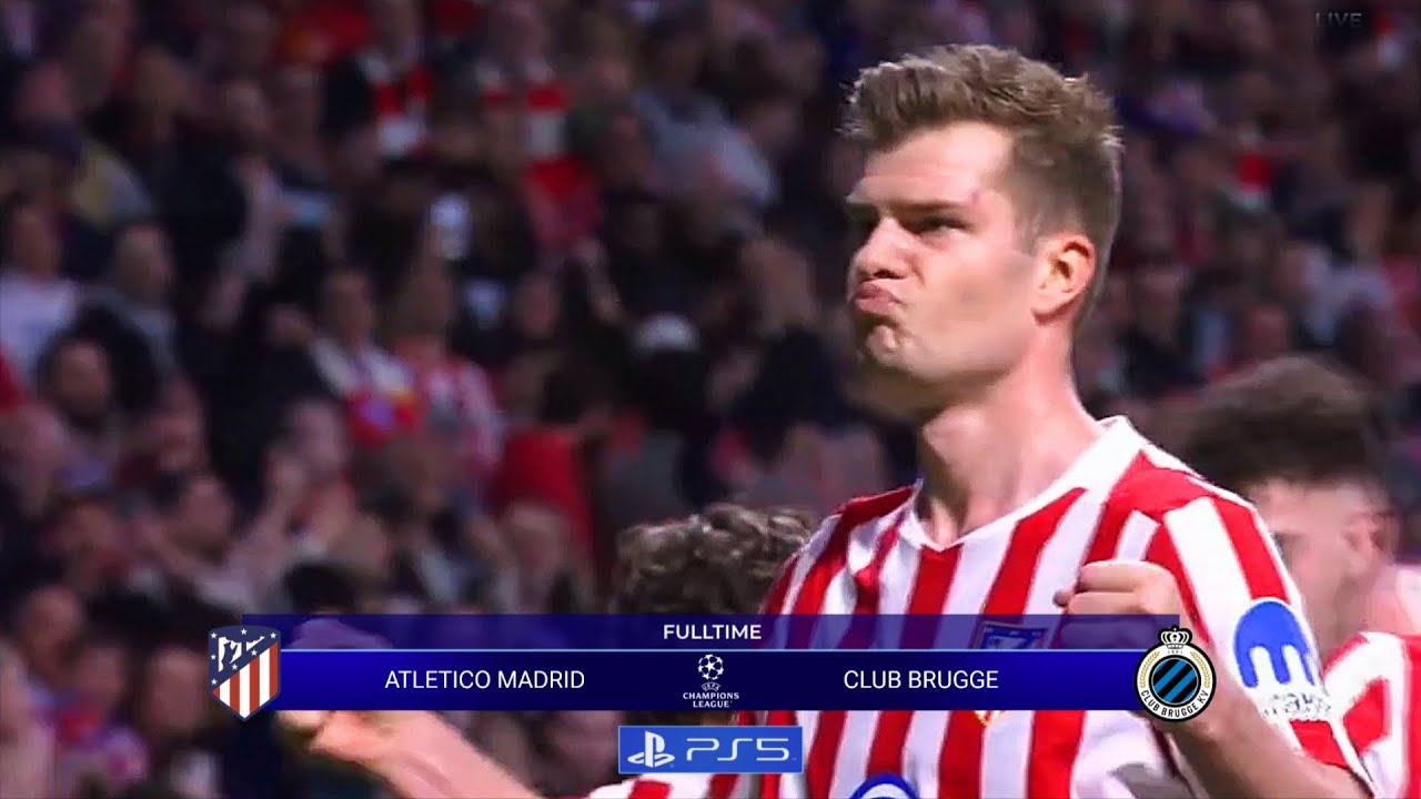 FULL HIGHLIGHT (4-1) ATLETICO MADRID VS CLUB BRUGGE !!! UEFA CHAMPIONS LEAGUE 2025/26 SORLOTH GOALS
