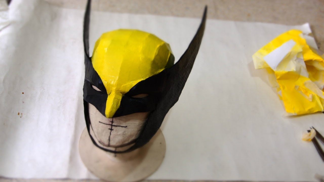 #55: Wolverine Cowl DIY Part 2 - Paper-Mache & Paint (template available) | How To | Dali DIY
