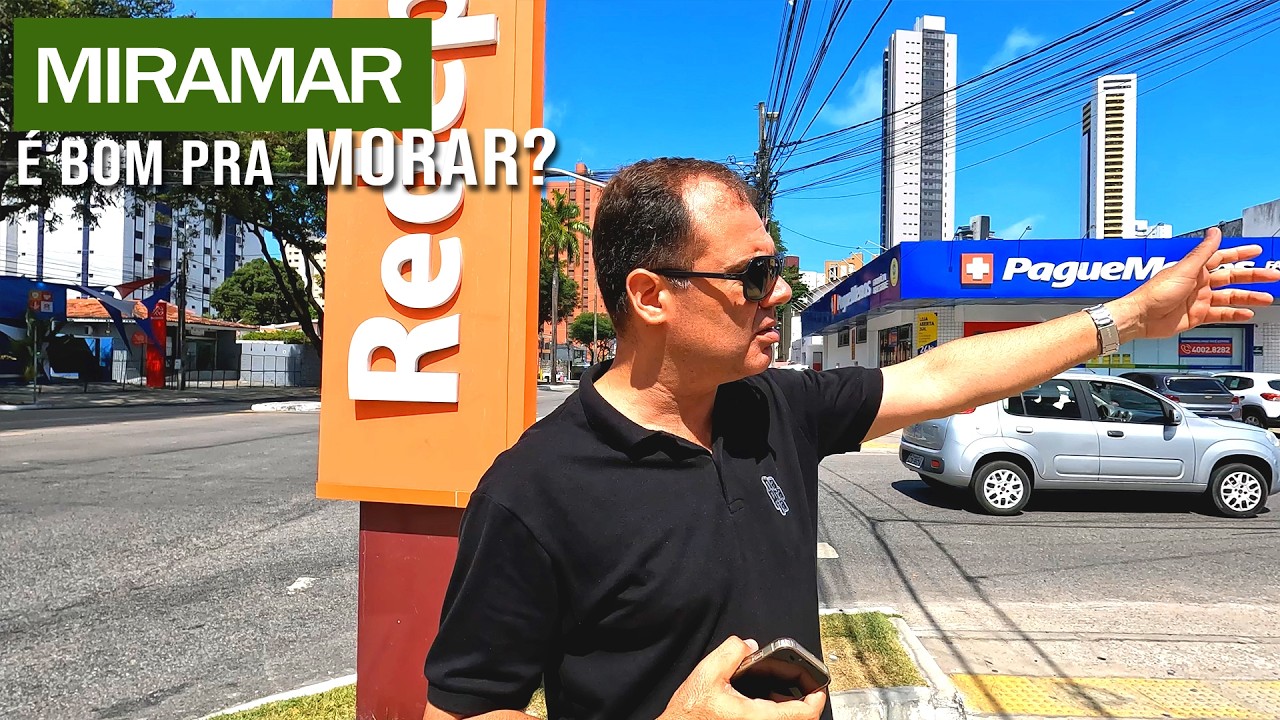 O BAIRRO ELITIZADO DE JOÃO PESSOA QUE MIRA O MAR  - MIRAMAR!