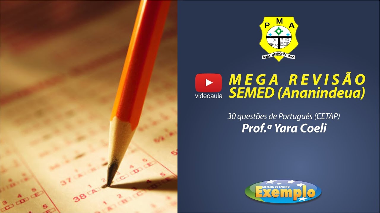 Questões Comentadas - Português - CETAP - Yara Coeli - Curso Exemplo