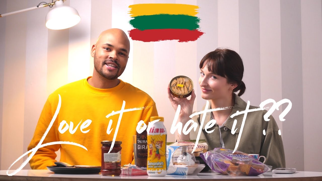 My English Boyfriend Tries Lithuanian Food!