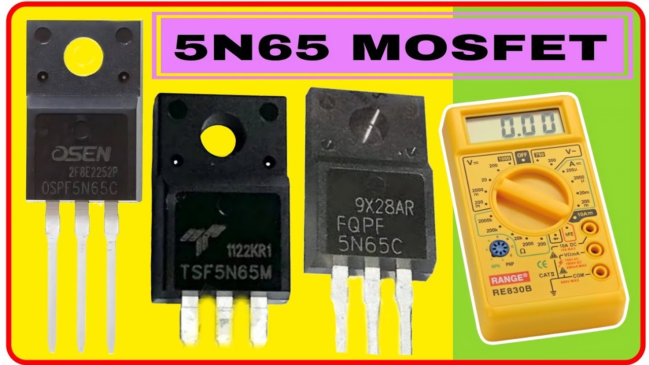 5N65 Mosfet Testing || How to Check 5N65 Mosfet with Multimeter in Hindi || 5N56 Transistor check 🆕