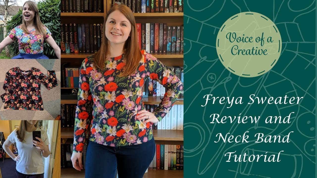 Jersey Top Series- Freya Sweater from Tilly and the Buttons Review and Neck Band Tutorial