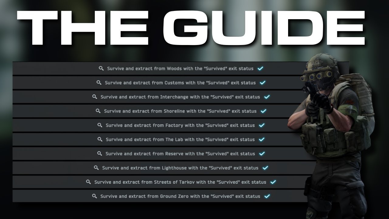 The BEST STRATEGY to complete THE GUIDE in Escape from Tarkov!