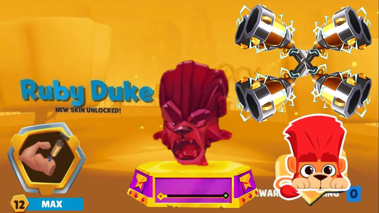 Squad Duke Maxed Level 20 Muscles Grandmaster 5 Zooba Gameplay