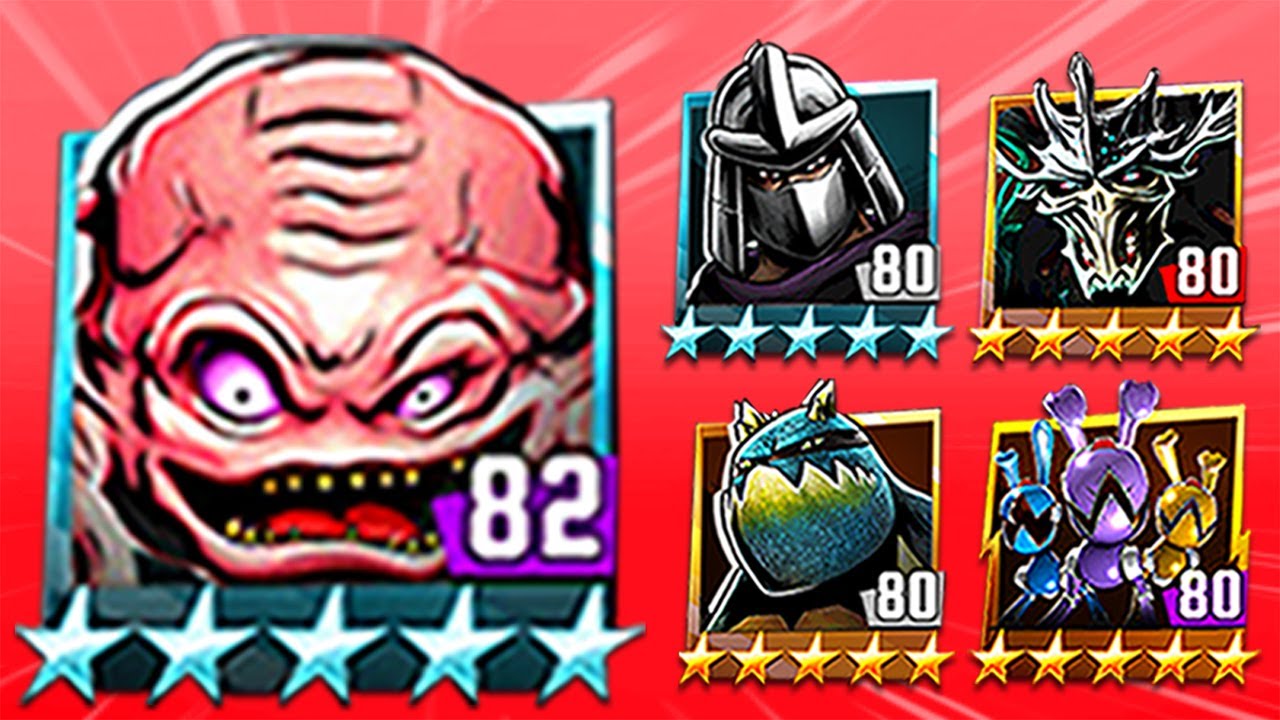 TMNT Legends Krang Classic, Shredder Classic, Bunnies, Super Shredder, Slash
