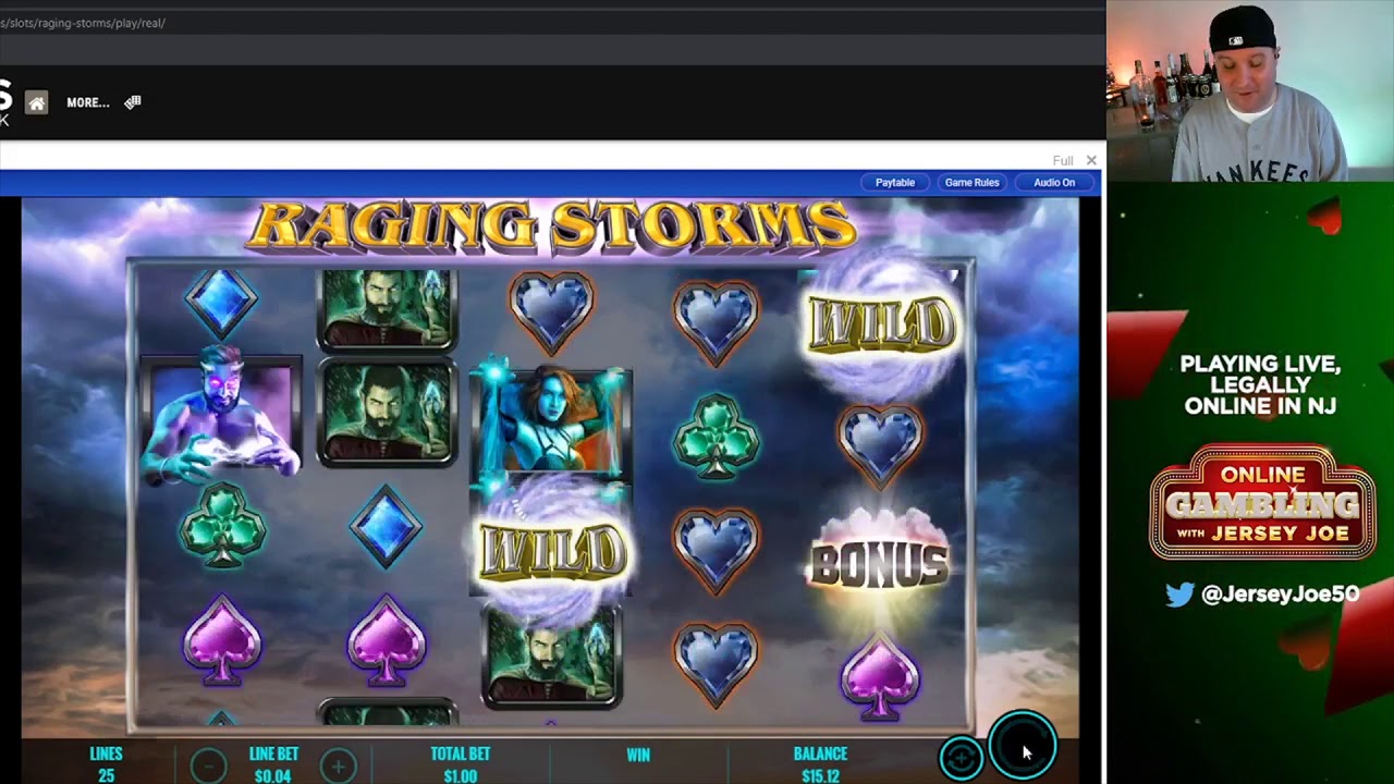 Raging Storms slots with BONUS LIVE [Online Gambling with Jersey Joe # 91]