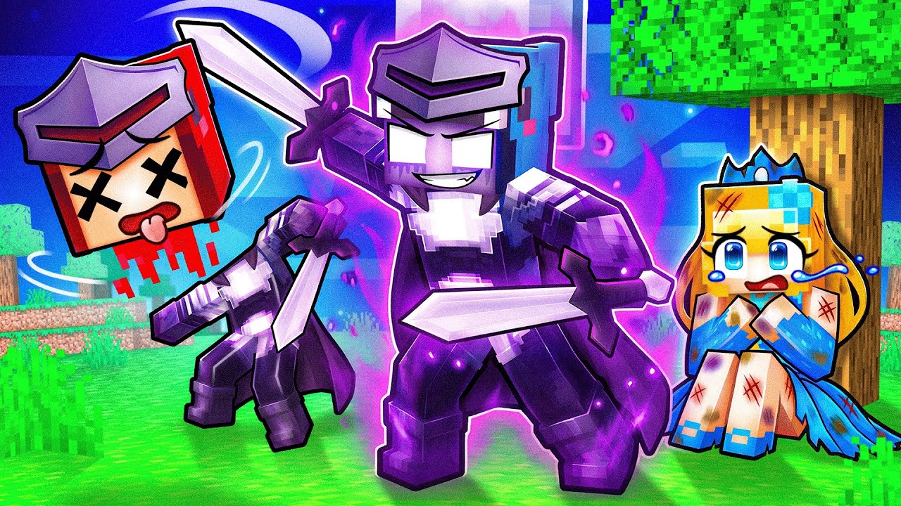 Omz Dark Knight and Crystal Girl Love Story in Minecraft! 