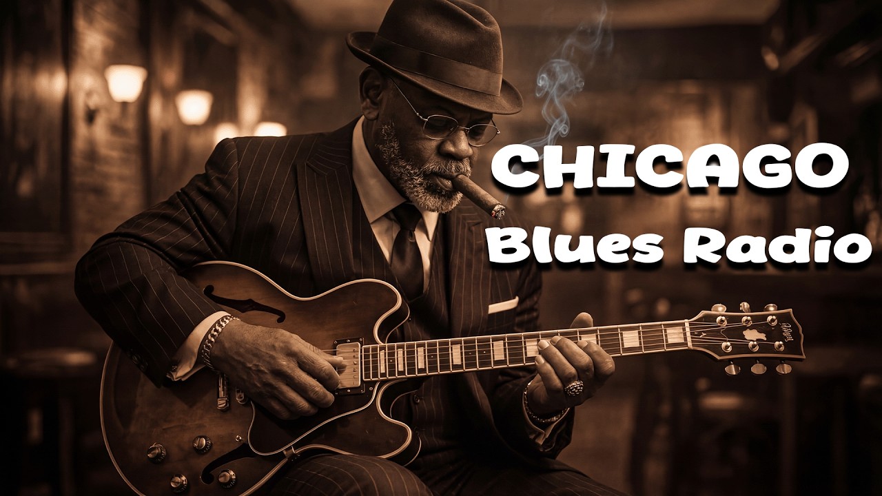 Chicago Blues Radio | 1 Hour Slow Blues Music | Late Night Jazz Blues | Whiskey Blues Session Vol.1