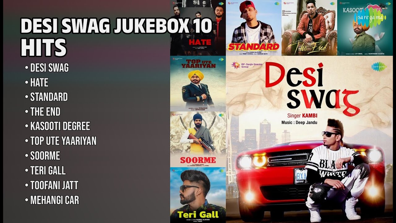 Best Of Desi Swag: 10 Hit Tracks | Kambi Songs | Desi Swag | Hate | Standard