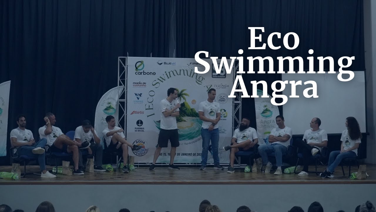 Mesa redonda com influenciadores e profissionais da natação - Eco Swimming Angra 2026