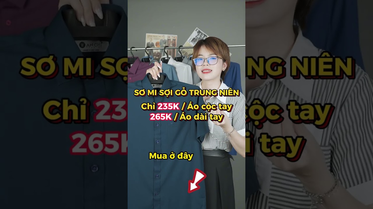 &Aacute;O SƠ MI CHẤT SỢI GỖ CAO CẤP CHO ANH TUỔI 40+