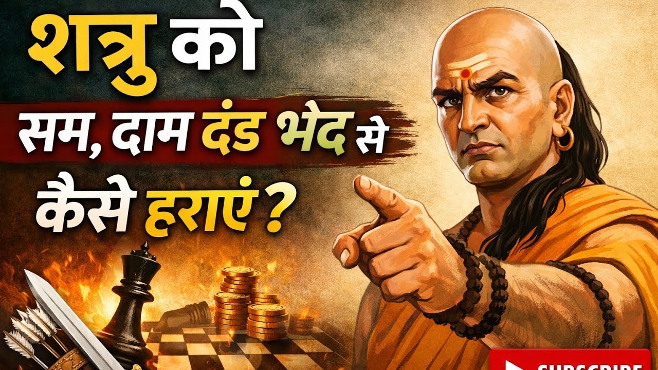 शत्रु को बिना लड़े बर्बाद करो! 🔥 साम दाम दंड भेद के 4 अचूक तरीके | Chanakya Niti 🚀