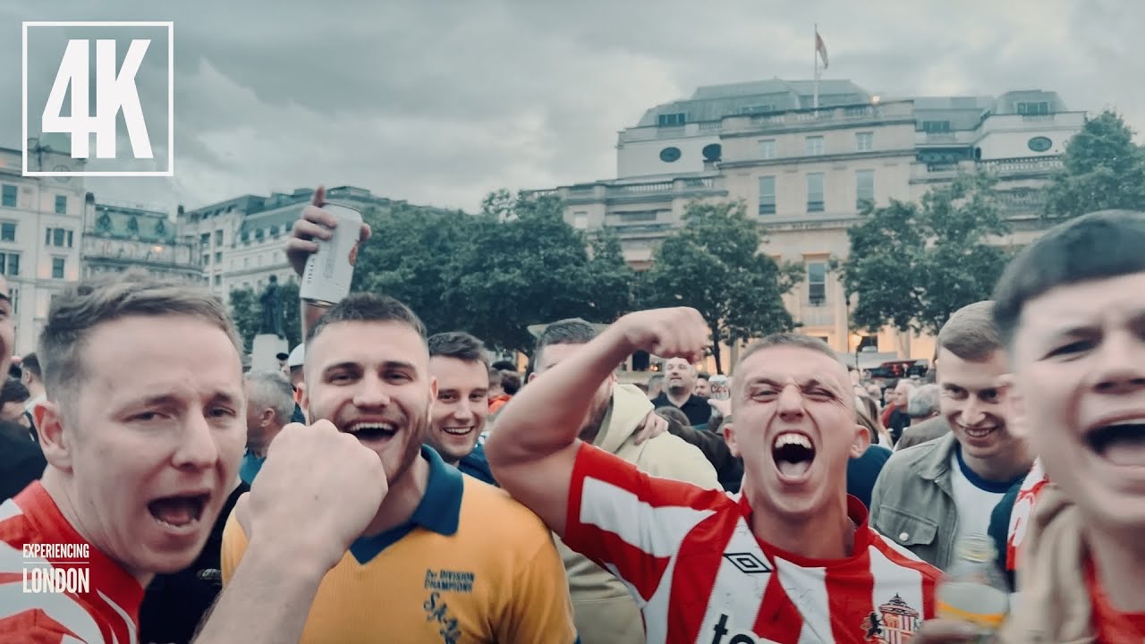 Sunderland Fans Conquer Trafalgar Sq: Epic Takeover!