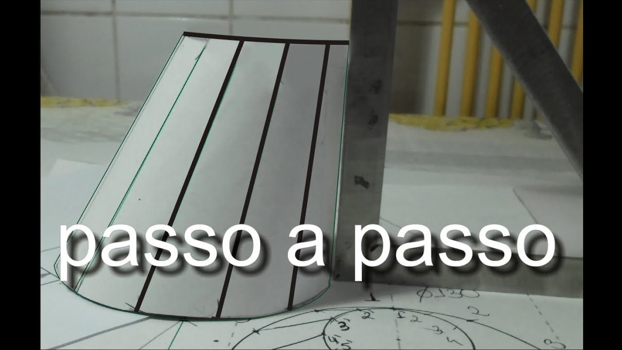 Redução Excentrica no compasso passo a passo