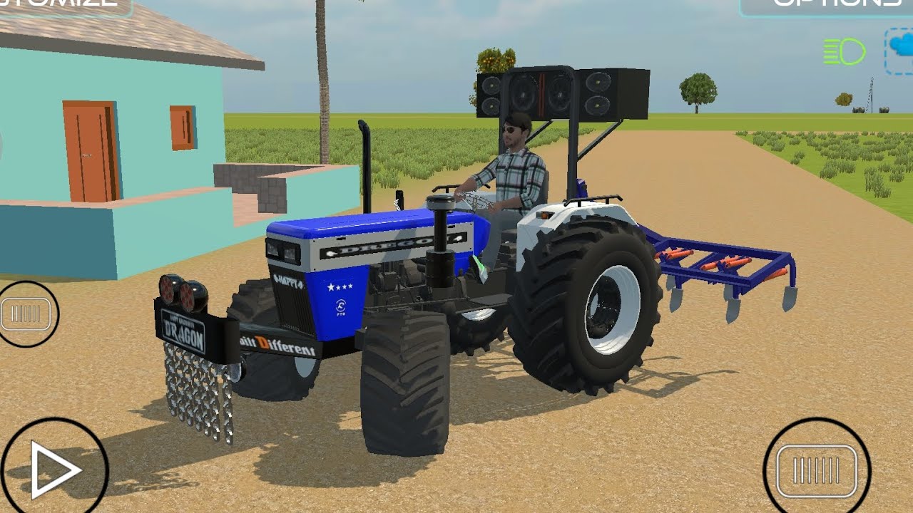 🚜SWARAJ 744 4×4 Indian vehicle simulator game#trending #gaming #gameplay #gamer #tractor #simulator 