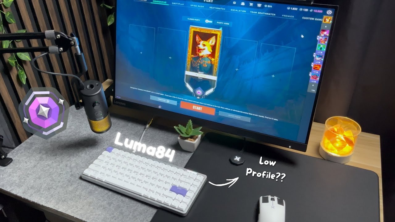 Best Low profile keyboard / EPOMAKER Luma84 + Valorant POV