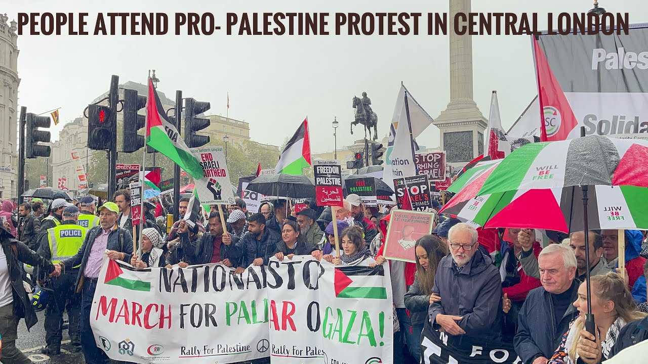 LONDON WALK | Pro-Palestine Protests take place in London for second consecutive week