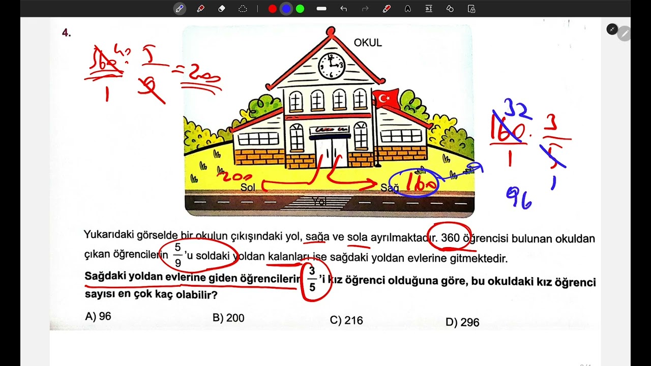 6.sinif kesir problemleri ödevi2