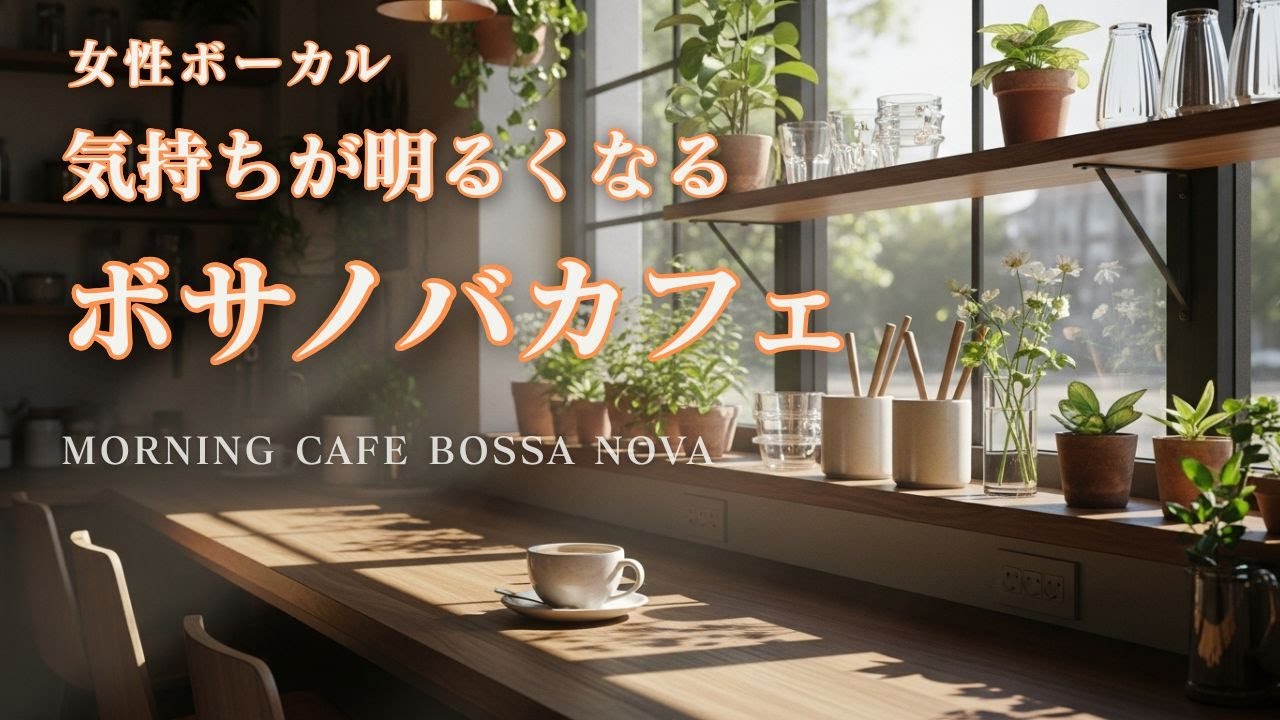 気持ちが明るくなるボサノバカフェBGM｜朝の美味しいコーヒーとボサノヴァ｜女性ボーカル・カフェ音楽