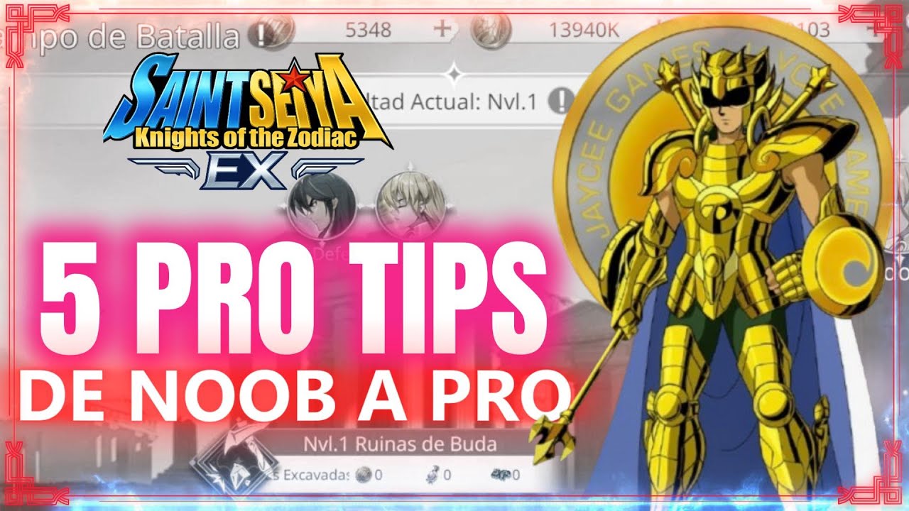 🔥 5 PRO TIPS PARA IR DE NOOB A PRO 🔥 SAINT SEIYA EX – #saintseiya #saintseiyaEX