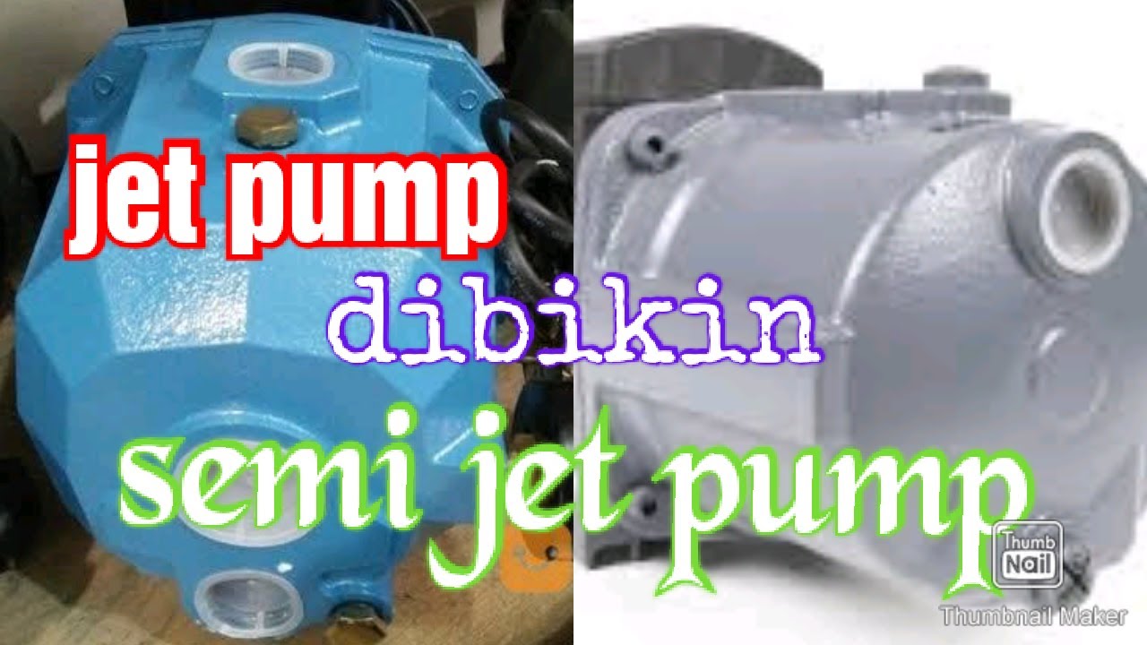 cara merubah pompa air jet pump ke semi jet pump,